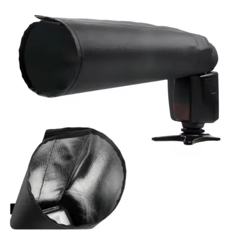 Universal Snoot Diffuser For Canon EOS, Nikon, Olympus, Pentax, Sony, Sigma, & Other External Flash 