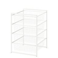 JONAXEL Frame with wire baskets, white50x51x70 cm