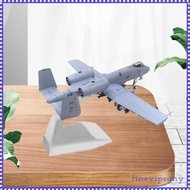 [FinevipsMY] 1:100 Scale Airplane Model Fighter Model for a10 Fighter Office Ornament
