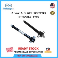2 WAY & 3 WAY SPLITTER N FEMALE CONNECTOR