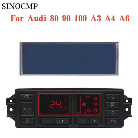 Dashboard LCD Display L0820043C 8L0820043D 8L0820043M For Audi 80 90 100 A3 A4 A6 A/C Heater Climate