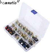 CARNATIOGV 80Pcs Potentiometer Kit, B5K B10K B20K B50K B100K with Storage  Adjustable Potentiometer,