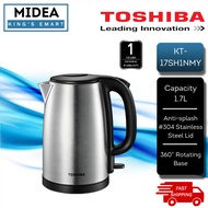 [FREE SHIPPING] Toshiba 1.7L Stainless Steel Electric Jug Kettle KT-17SH1NMY / Food Grade Material / Cerek Jag