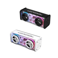 Audio W8 Bluetooth Speaker Subwoofer Wireless Portable Transparent Outdoor Mecha Punk Style Card Sub
