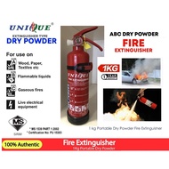 Unique Fire Extinguisher 1.0kg ABC Dry Powder (Sirim) with Bracket