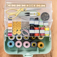 O4Sewing Kit Box for Adults Beginners Sewing Kits Accessories Home Sewing Box Stitching Repair Kit C