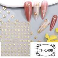 Nail Sticker Hot Stamping Star Flower Nail decoration Sticker