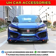 HONDA CIVIC FC 2016-2021 ROBOT RS RR FRONT BUMPER DIFFUSER LIP LED DAYLIGHT