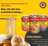 AYAM BRAND BAKED BEANS 230 GR KACANG SAOS TOMAT HALAL TOMATO PASTE