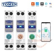 MCB AC Smart KWH Meter TUYA smartlife 1- 63A TOMZN 1P+N WIFI Smart Switch Energy Meter Kwh Metering 