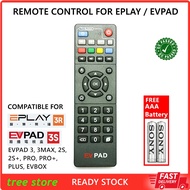 EPLAY EVPAD REMOTE CONTROL for EPLAY 3R EVpad 6P/5X/5P/5S/3S/3/3Max/2S/Pro+/Plus/EVBOX PLUS/ MYVIU