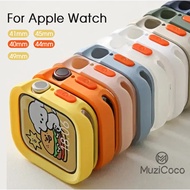 Candy Soft Silicone Case for Apple Watch Cover 9 8 7 6 SE 5 Protective Iwatch Ultra 49mm Series 45mm 41mm 44mm Bumper Cover Apple Watch Ultra 9