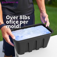 GREATSHORE Ice Block Mold Extra Large Ice Box Large Silicone Box With Lid Super Ice Box SG