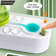 FOREVERGO Paint Brush Cleaner Watercolor Brush Rinser with Drain Cleaner Rinse Cup Paint Water Dispe