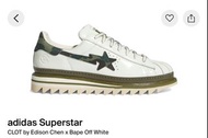 徵*adidas Superstar CLOT by Edison Chen x Bape Off White