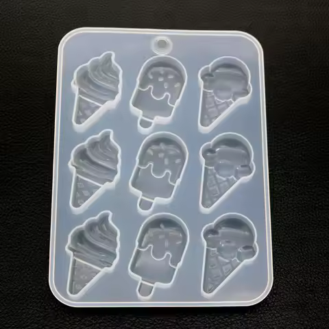 DIY Ice Cream Popsicle Silicone Mold Kawaii Food Cabochon DIY Decoden Supplies Sweet Deco Resin Craf