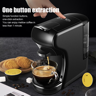 Capsule Coffee Machine Espresso Coffee Maker 19Bar 92°C Machine with 3 Adapters for Nespresso Dolce Gusto Ground Coffee Brewer