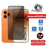 Anti-Spy Full Privacy Tempered Peek Glass For Honor 600 Pro 600Pro 5G 2026 Screen Protector Full Fil