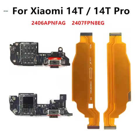 For Xiaomi 14T / MI 14T Pro USB Type-C Fast Charging Port Board Connector Port Main Motherboard SUB 