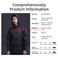 ROCKBROS YPY013 Jas Hujan Sepeda Mantel Bicycle Jacket Raincoat Waterproof Reflective Hooded