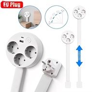DEWDROP​ Electrical Outlet Extender, Adjustable Length Flat Plug Power Outlets Extender, Stretchable
