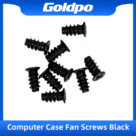 Goldpo Computer Case Fan Screws Black, Fan Screws PC, Fan Screws
