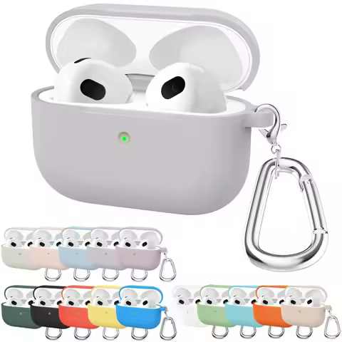 Soft Silicone Cover For Apple AirPods 3 Protective Headphones Case Wireless Bluetooth Earphones Shel