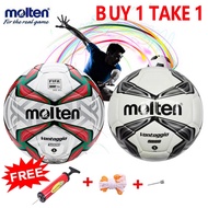 MOLTEN Vantaggio 5000 F5V2000-K Soccer Football size 5 FiFA 32 Panel TPU Leather Free pin nrt pump