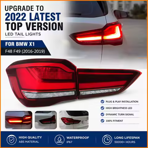 Car Light for BMW X1 F49 F48 2016-2019 LED Auto Taillight Assembly Upgrade 2022 High Configure Desig