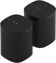 Sonos Two Room Set with All-New One - Smart Speaker with Alexa Voice Control Built-in. Compact Size with Incredible Sound for Any Room. (Black)