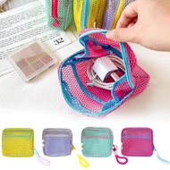 Durable Dopamine Color Storage Bag Candy Color Large Bag Toiletry Mesh Capacity Coin Cosmetic Y9n1