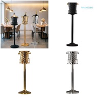 BTM Freestanding Ice Buckets with Stand Hammered Stainless Steel Beverage Wine Chiller for Party Hos