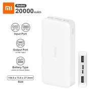 Xiaomi Redmi Powerbank 20000mAh Fast Charging 18W Portable Charger Mi Power Bank - PB200LZM