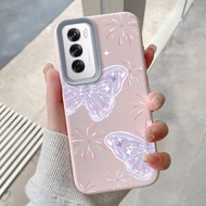 Casing hp for OPPO Reno 12 5G Reno 12F 5G F27 5G Case Butterfly Pattern Casing HP Cesing Silicone de