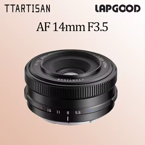 TTArtisan AF 14mm F3.5 APS-C Frame Prime Camera Lens for Fuji XF Sony E A6400 A6500 A6700 ZVE10 Huma