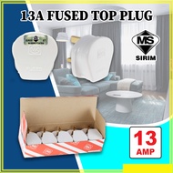 MK-646 WHI 13A PLUG TOP 13A HEAVY DUTY 3 PIN BAKELITE PLUG TOP