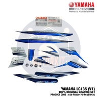 YAMAHA LC135 V1 135LC 100% ORIGINAL BODY COVER SET STICKER STRIPE 1S8-FG000-90-P6 1S8-FG000-80-P4 1S
