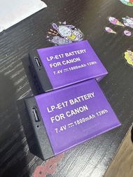 LP-E17 兩粒 相機電池TypeC直充適用佳能m6mark2 RP R10 200D 750D 760D