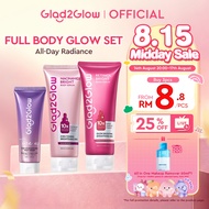 [ Live Extra 25%Dis ] Glad2Glow Tone Up Brightening Body Serum100ml Body Lotion Whitening Cream Inst