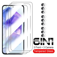6in1 Camera Tempered Glass For Samsung Galaxy A55 Protective Glass Screen Protector For Samsung A55 a 55 5G GalaxyA55 Cover Film
