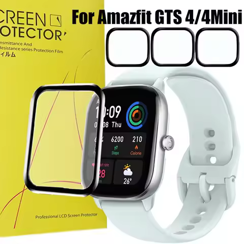 1-5PCS Screen Protector For Amazfit GTS 4 Mini GTS4 Film Full Cover For Amazfit GTS4 4Mini 3D Curved