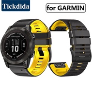 Quickfit Silicone Band for Garmin Fenix 7 7X Pro 6X 6 Pro 5 5X Plus Forerunner 965 955 Watch Strap 26mm 22mm Wristband Bracelet