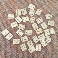 北欧符文魔法符文冥想占卜女巫礼物维京符文从黄铜