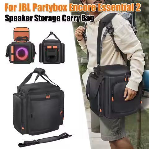 For JBL Partybox Encore Essential 2 Double-Sided Speaker Storage Bag Shockproof Speaker Carry Bag An