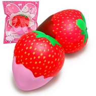 Silly Squishy Emoticon - Squishy Strawberry - Squishy Strawberry - Original Realistic Toy