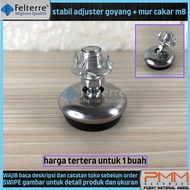 Stabilizer adjuster + claw nut m8 FELTERRE | Table legs, cupboards, shelves