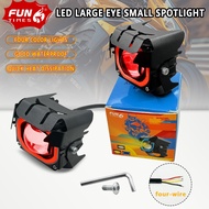 2PCS High Power Motorcycle Auxiliary Spotlight - White/Yellow LED, IP67 Waterproof for Malaysian Roa
