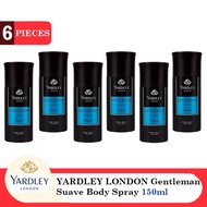 YARDLEY LONDON Gentleman Suave Body Spray 150ml