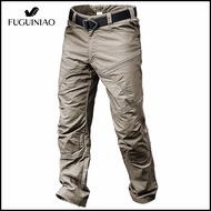 FUGUINIAO กางเกงคาร์โก้ผู้ชายยืดหยุ่นกันน้ำยุทธวิธี Jogger กางเกงเดินป่าเดินป่า Jogger กางเกงลำลองกา