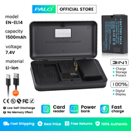 PALO Camera Battery + LCD Dual Charger For   Cityork EN-EL14 EN-EL14 ENEL14 EN EL14 EL14  Battery+LC